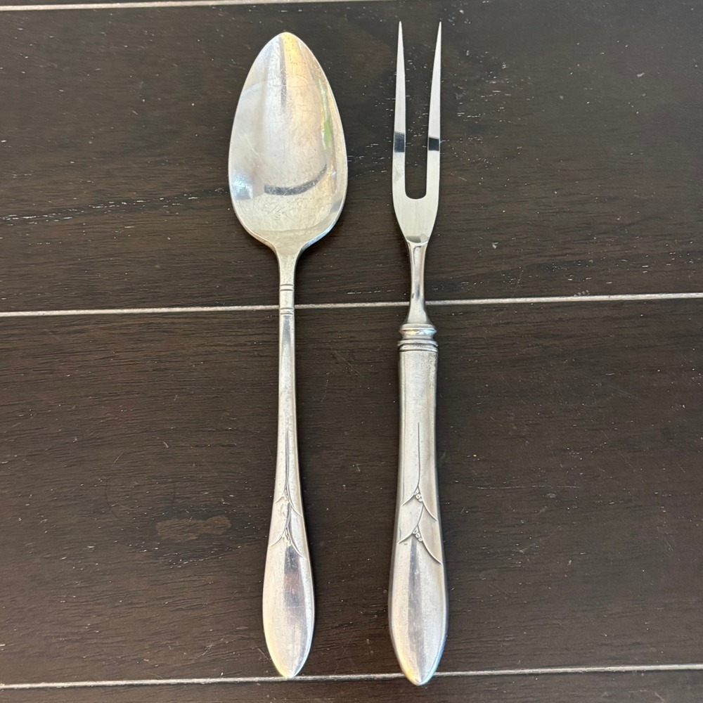 Vintage | Community Plate | Lady Hamilton Silverplate | Serving Spoon Meat Fork